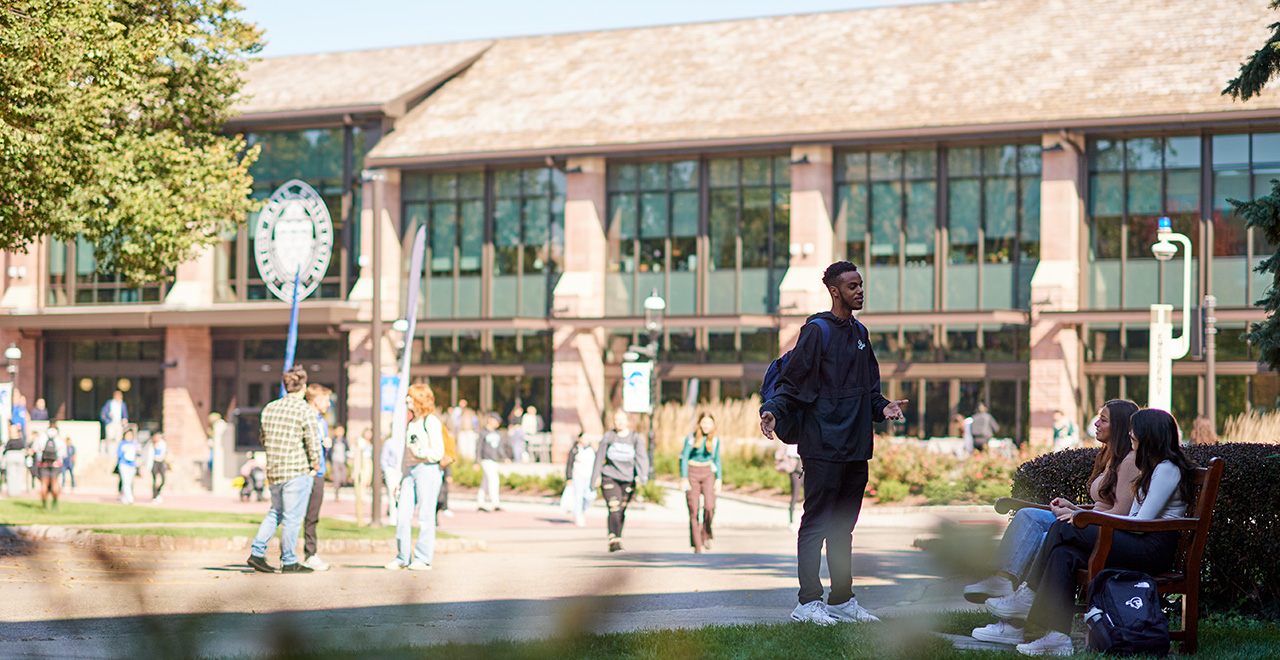 Students on campus