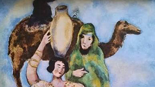 Rebecca and Abraham's Servant, Marc Chagall, 1931.