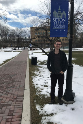 Robert Del Mauro on the university green. 