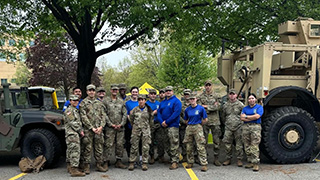 Pirate Battalion showcasing military vehicles.