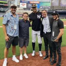 Bryan Jakovic headshot imageFlyer with images of Steve Gebhardt and John TramutoloImage of RSVLTS group in Yankee's Stadium in Spring 2019