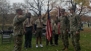 a photo of Pirate Battalion and Boy Scouts a photo of Pirate Battalion and Boy Scouts