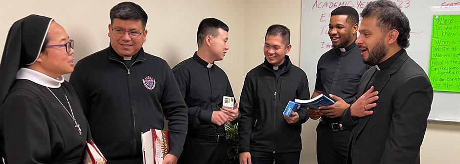 A photo of group of seminarians.