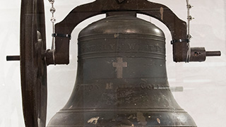 A photo of the Seton Hall Bell. 