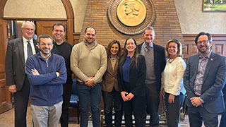 Seton Hall leaders and faculty.