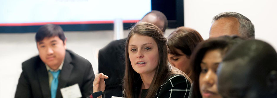 Students speaking in class