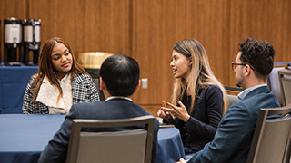 Students at a Latino Institute event. 