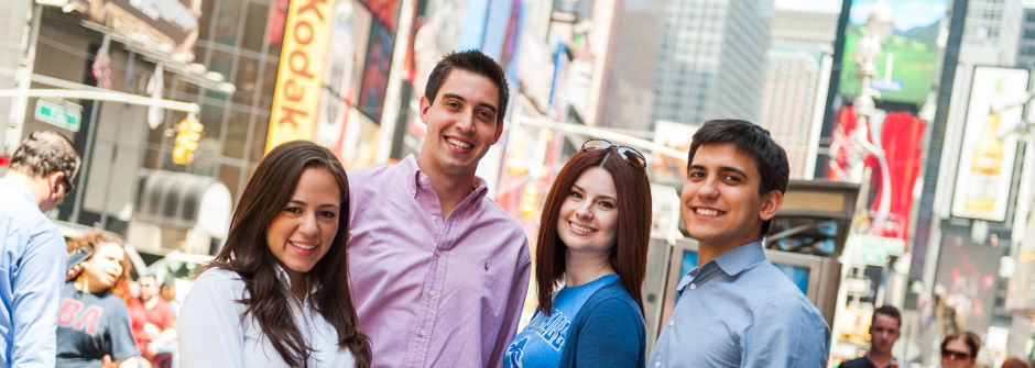 Students in New York City. 