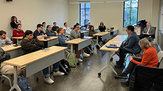 Second-year students in the secondary education program. Second-year students in the secondary education program.