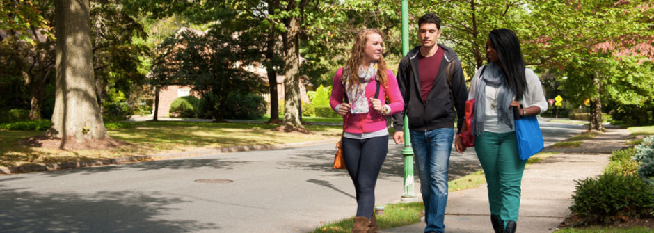 Students off campus.