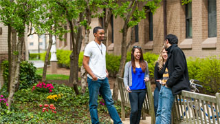 Students on campus