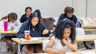 Students in the SAT course