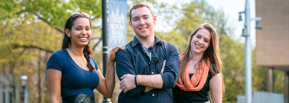 Students on the green