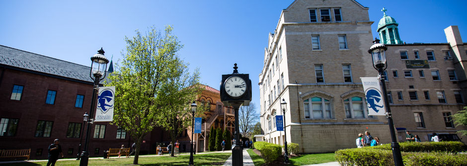 Summer on the Seton Hall campus.