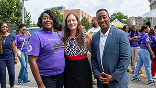 A photo of Dr. Mary Kate Naatus and colleagues at SWEPFEST