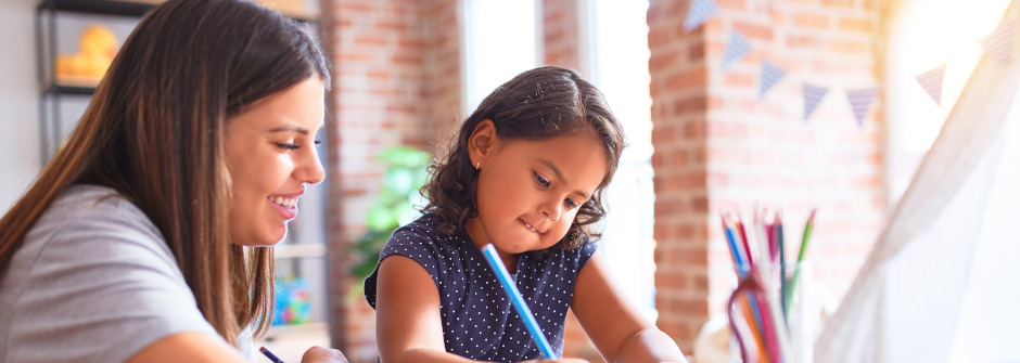 Teacher and student coloring. 