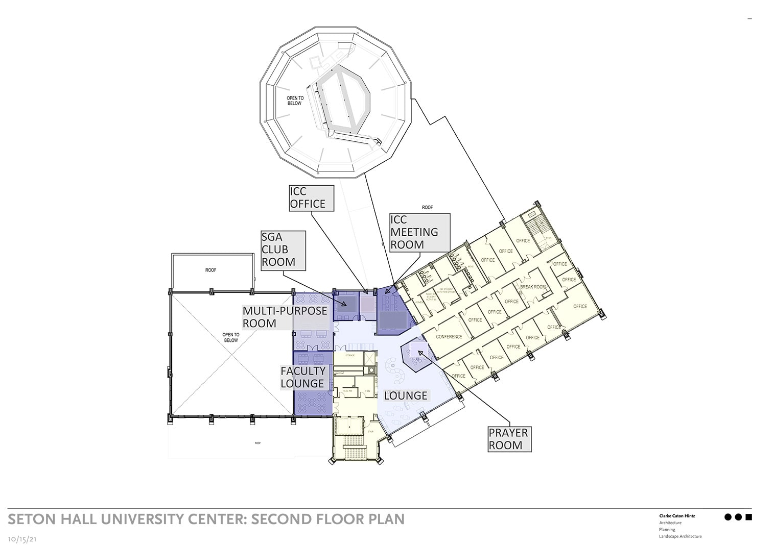 University Center Second Floor Plan
