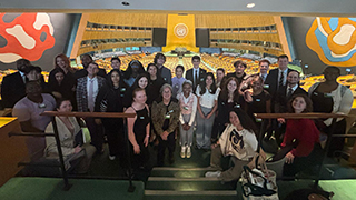 students at the UN