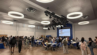 Wide shot of the expo