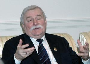 Lech Walesa answered questions from Whitehead School of Diplomacy students after his speech to the University community.