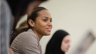 Seton Hall Graduate Student at the Fall Open House