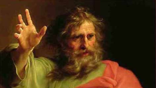 Painting of Saint Paul holding a book and a sword by Pompeo Batoni