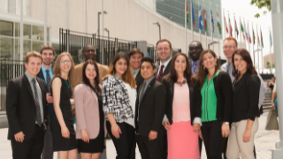 School of Diplomacy students at UN Headquarters in New York. 320x180