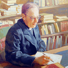 Painting of Bernard J. Lonergan.