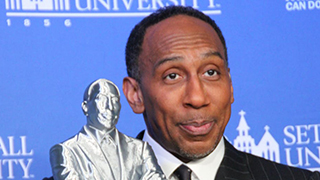 Stephen A. Smith Broadcasts Live and Engages With Students While at Seton Hall
