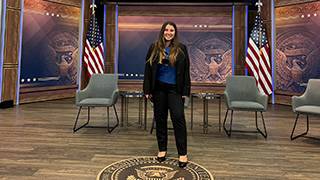 School of Diplomacy Student Interns at the White House